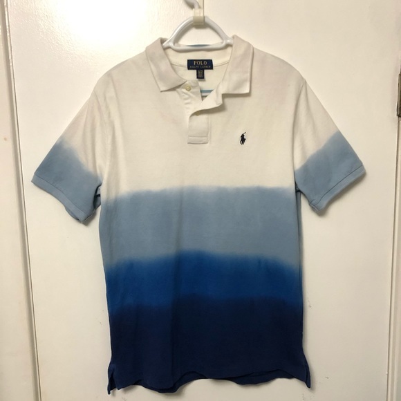 Polo Ralph Lauren Other - Polo by Ralph Lauren Embroidered Horseman Tie Dye Gradient Polo Boys XL